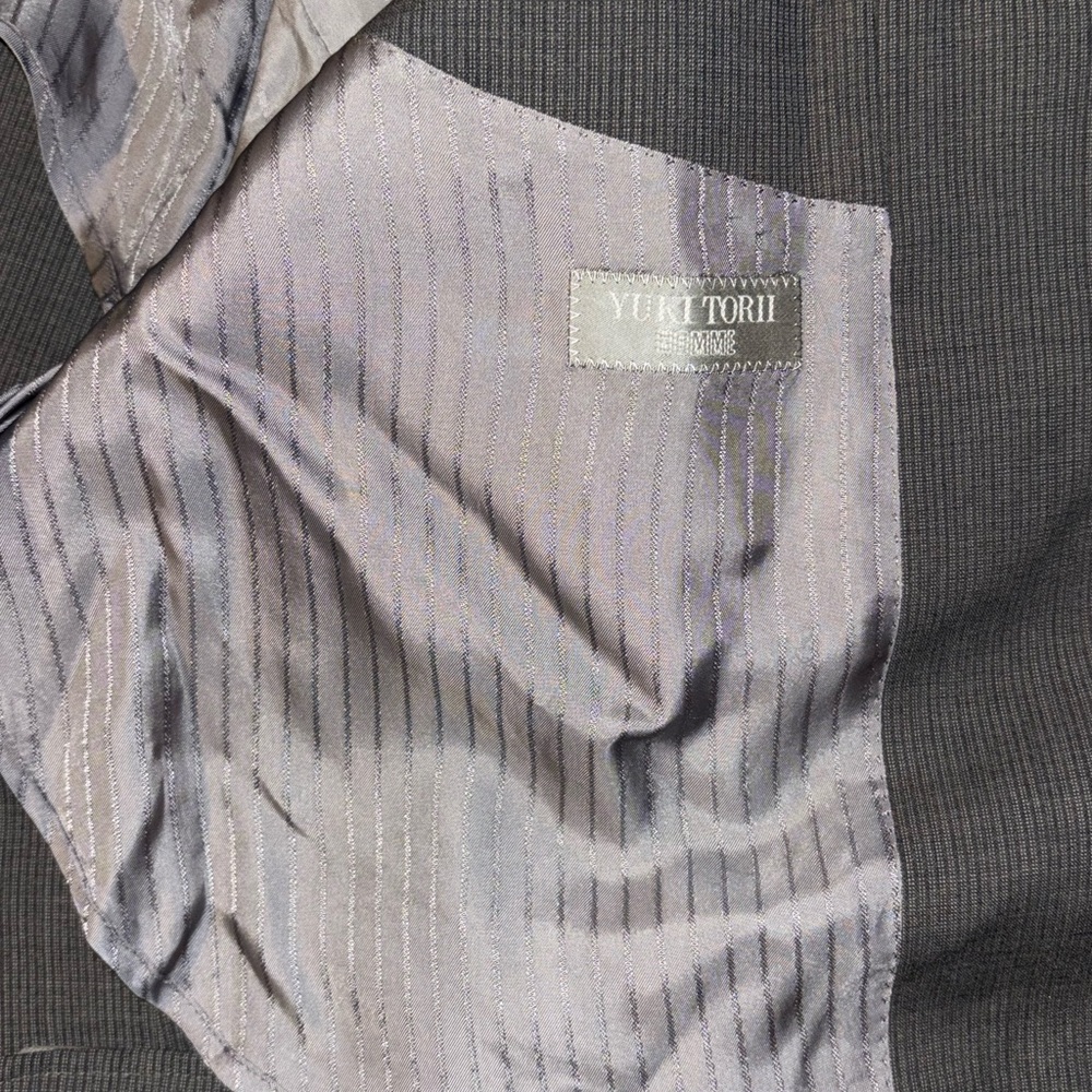 Yuki Torii Homme Men's Suit Jacket Gray Blazer Coat Designer READ DESCRIPTION - Picture 6 of 16